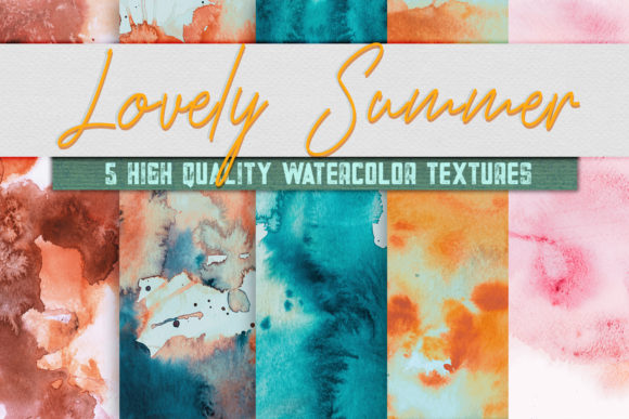 5 Lovely Summer Watercolor Textures Reviewed