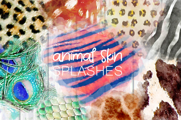 Animal Skin Watercolor Wash Splashes for Backgrounds Done Right