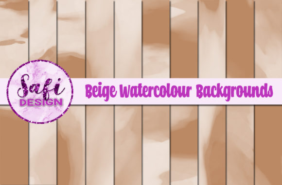 Beige Watercolour Digital Papers