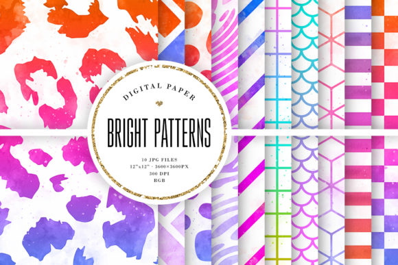 Bright Watercolor Ombre Patterns Review for Real Embroidery Projects