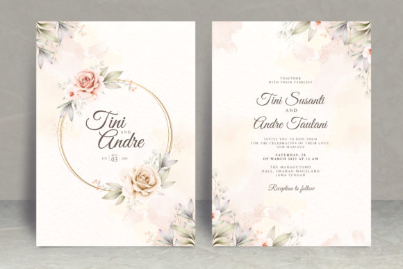 Floral Watercolor Wedding Invitation Set for Print Templates: A Designer’s Review