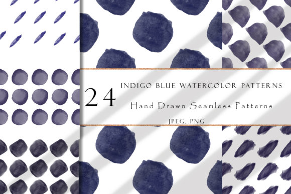 Indigo Watercolor Blue Pattern Collection: A Designer’s Take for Local Branding