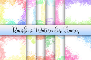 Rainbow Watercolor Frames Bring Whimsical Charm to Craft Projects