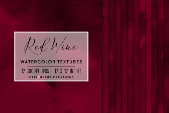 Red Wine Watercolor Backgrounds for Crafters & Etsy Sellers