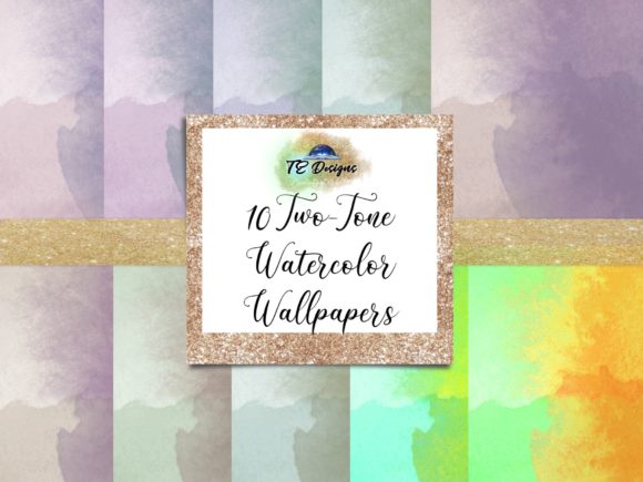Two-Tone Watercolour Backgrounds for Modern Blog Design