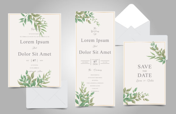 Watercolor Foliage Wedding Cards Set: A Designer’s Honest Review