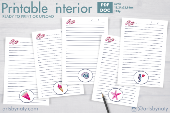 Watercolor Summer Beach Journal for KDP Interiors: A Brand Designer’s Review