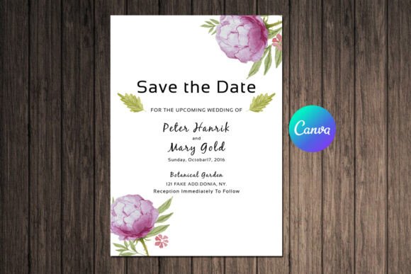 Watercolor Wedding Save the Date: A Designer’s Review for Branding and Marketing Use