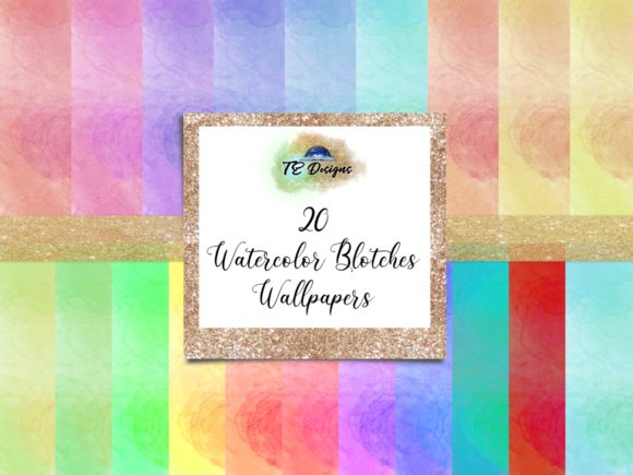 Watercolour Blotches for Creative Backgrounds